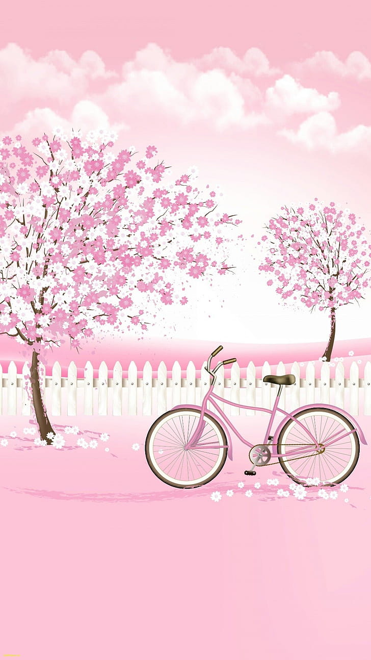 Bicycle, Girly phone wallpaper