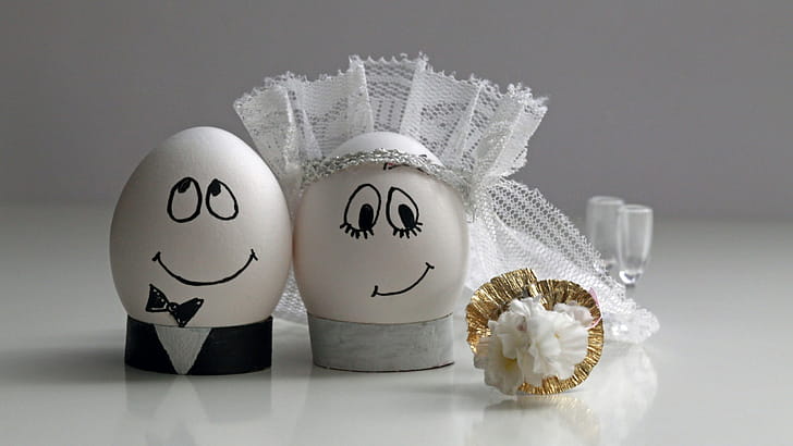 Eggs Wedding, easter, eggs, weeding, creative, funny wallpaper