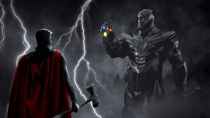 Thanos, Thor wallpaper