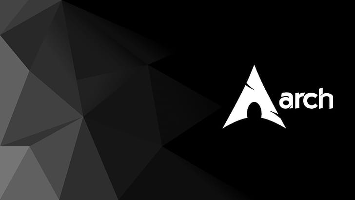 ArchLinux, Linux, black wallpaper