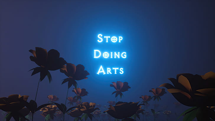 Stop Doing Arts, typography, behance wallpaper