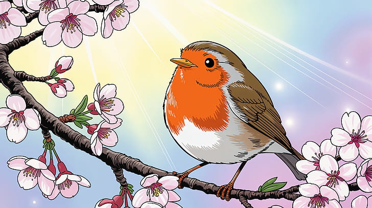 robin wallpaper