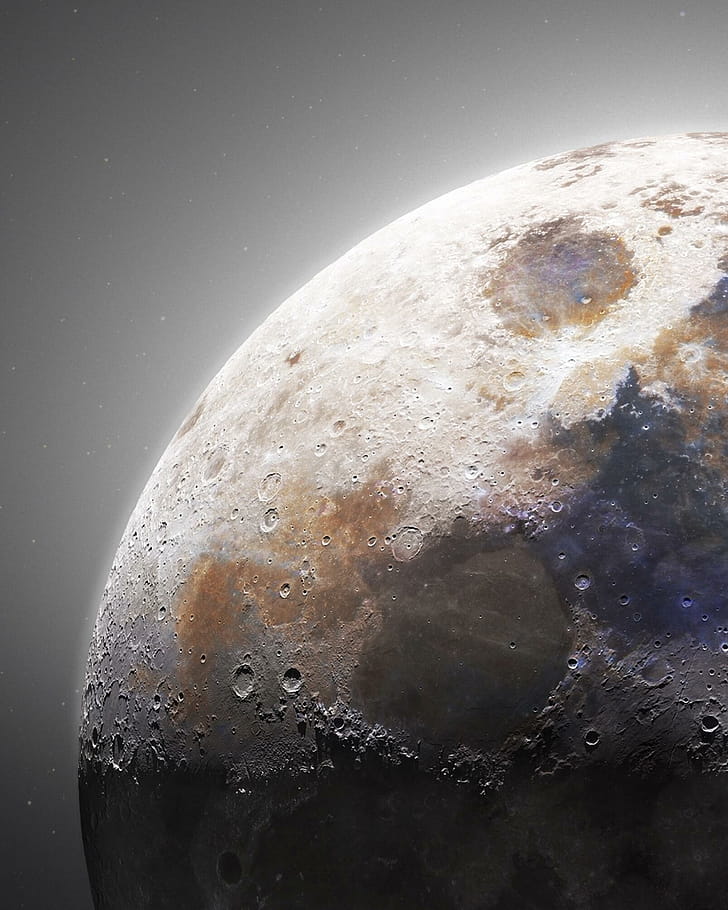 Craters, Pluto phone wallpaper