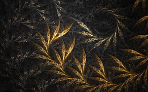 Abstract, Gold Leaf wallpaper
