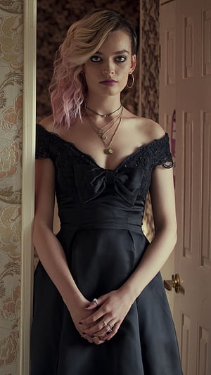 Emma Mackey, phone wallpaper
