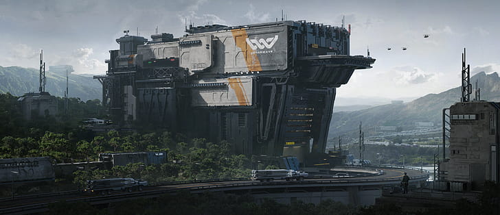 Sci-fi Military Base, Sci Fi, Structure wallpaper