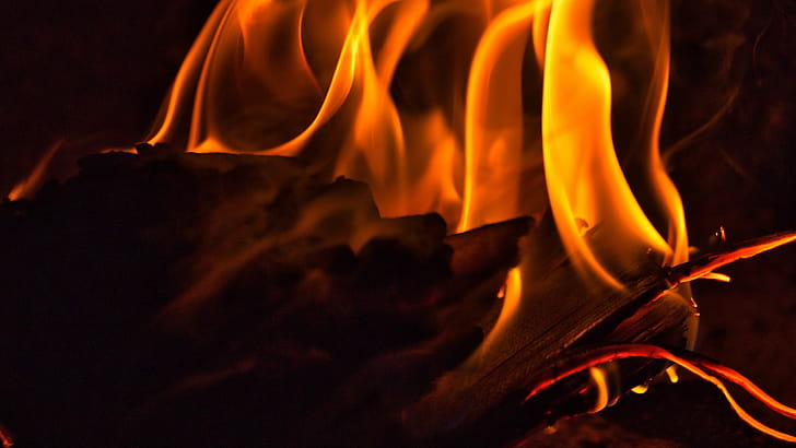 Flame, Fireplaces wallpaper