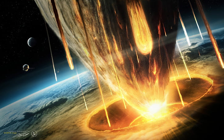 Collision, Meteors wallpaper