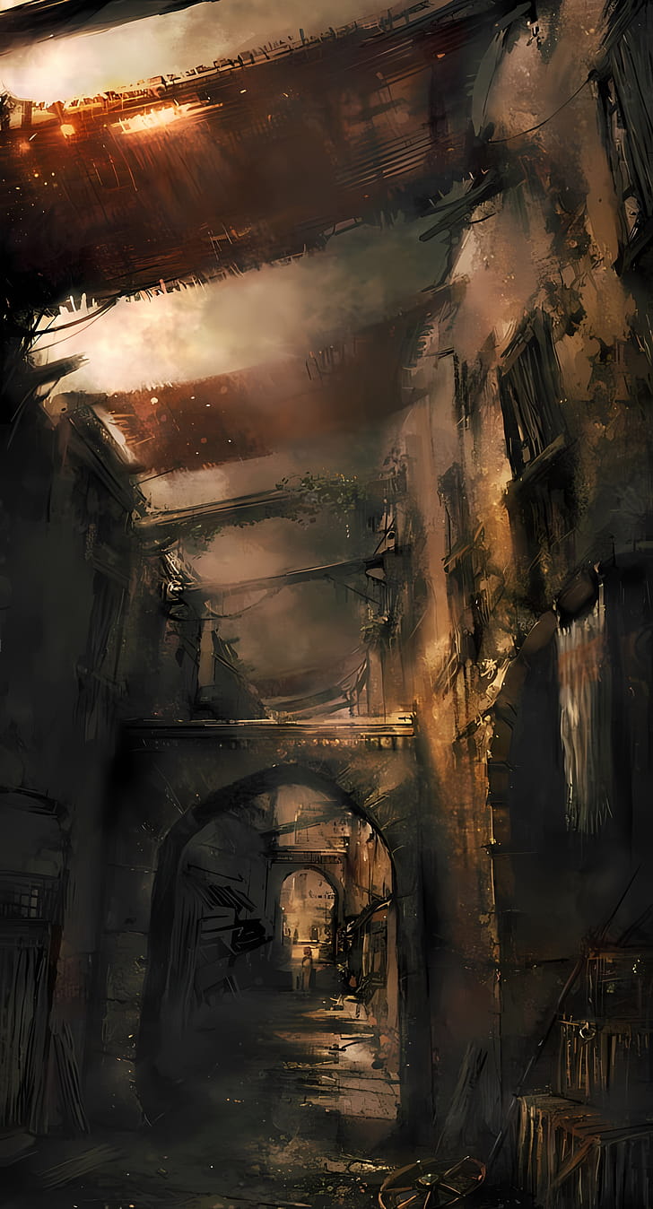 Bazaar, road phone wallpaper