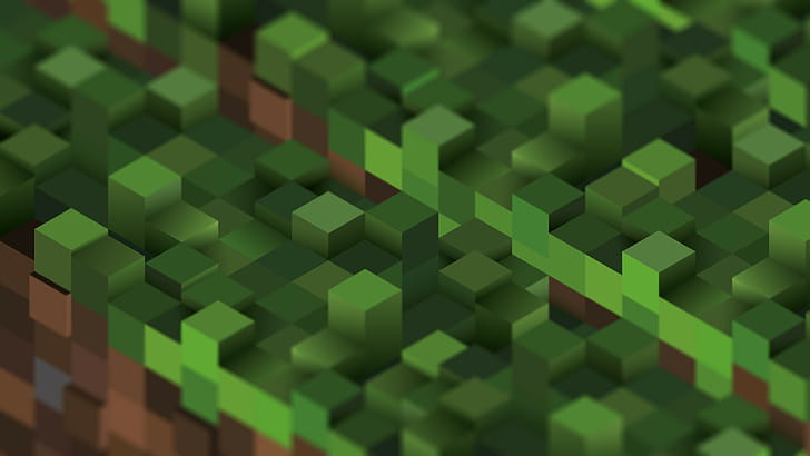 Grass Block, Minecraft wallpaper