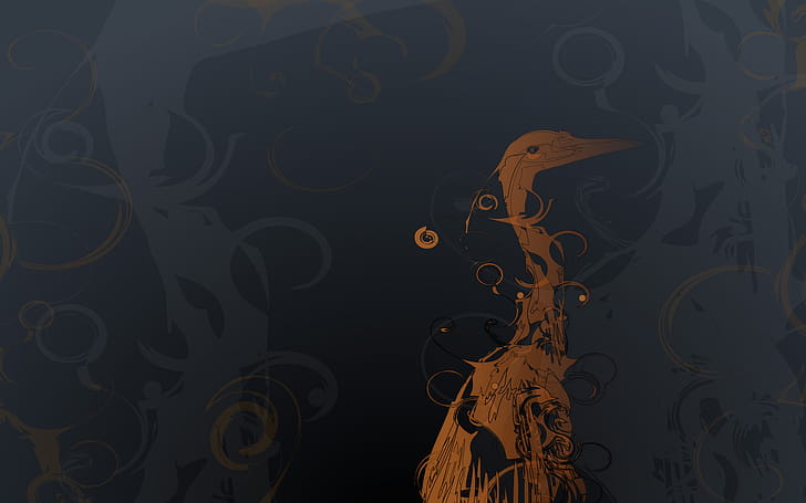 Linux, Ubuntu, Artistic, Vector wallpaper