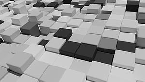 Greyscale Cubes wallpaper