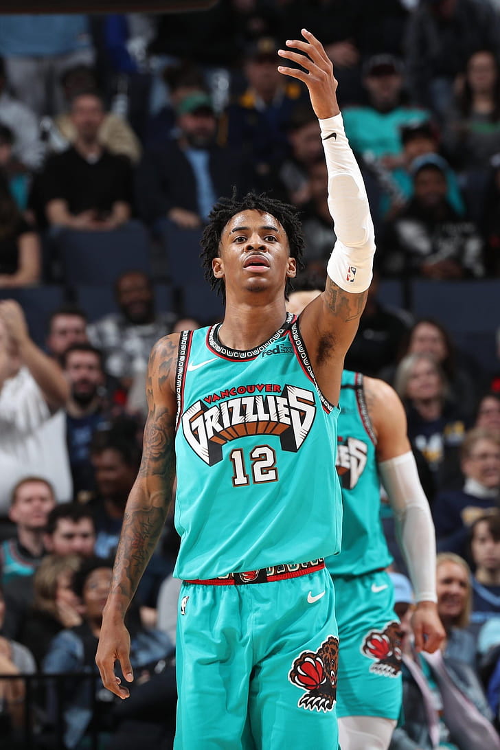 Ja Morant, Background, , phone wallpaper