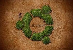 Ubuntu Logo 1, ubuntu, linux, logo, computer wallpaper