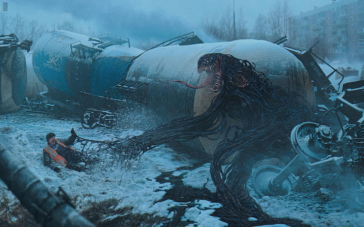Quad  — Frostbound Shadowfiend, dark, creature wallpaper
