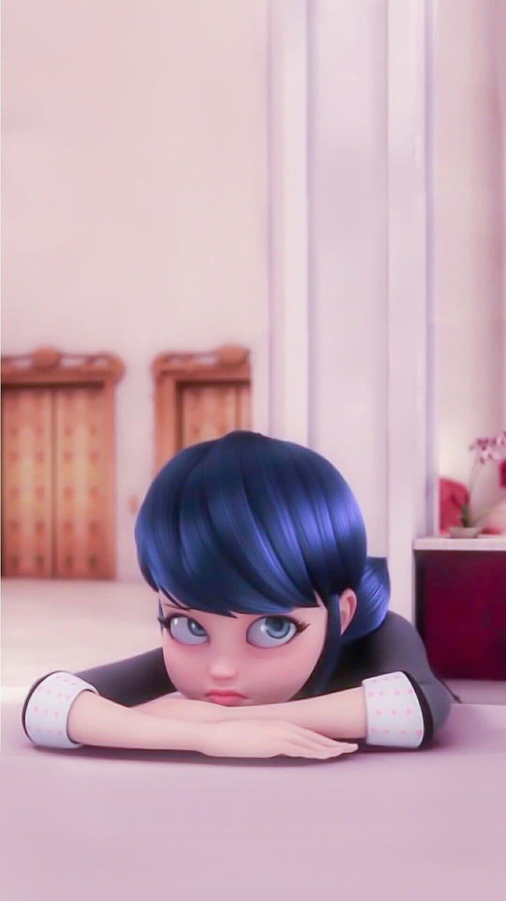 Comics, Ladybug, Marinette, Lockscreen phone wallpaper