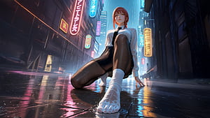 Makima Unleashed, makima, chainsaw-man, anime, artwork, art, digital-art, ai, artist, deviantart wallpaper