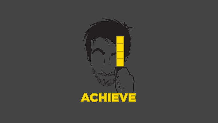 Achieve, typography wallpaper