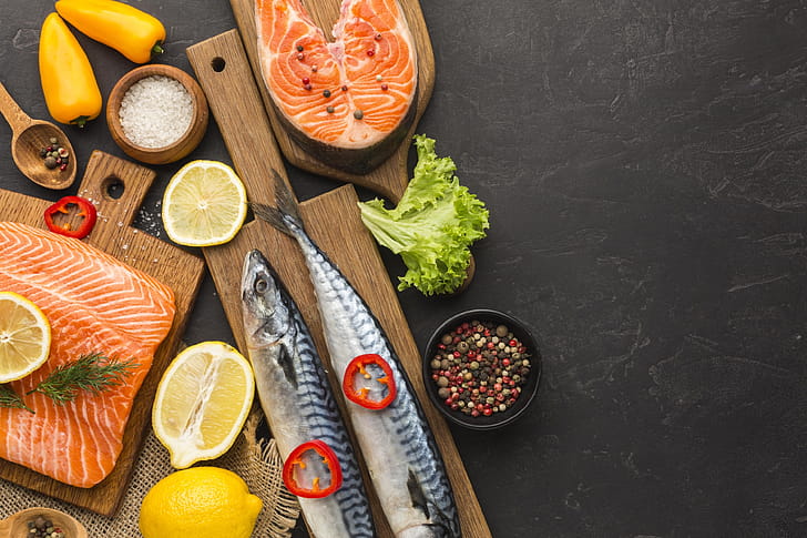 food, fish wallpaper