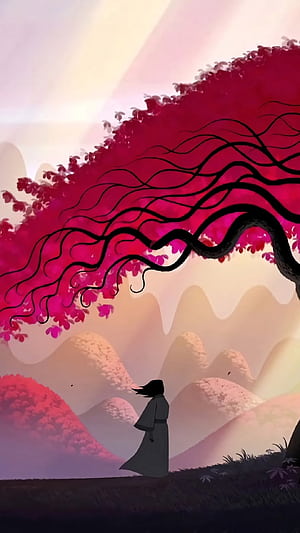 Samurai Jack, Artwork, Iphone 7, phone wallpaper