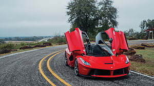 LaFerrari, Doors up, wallpaper