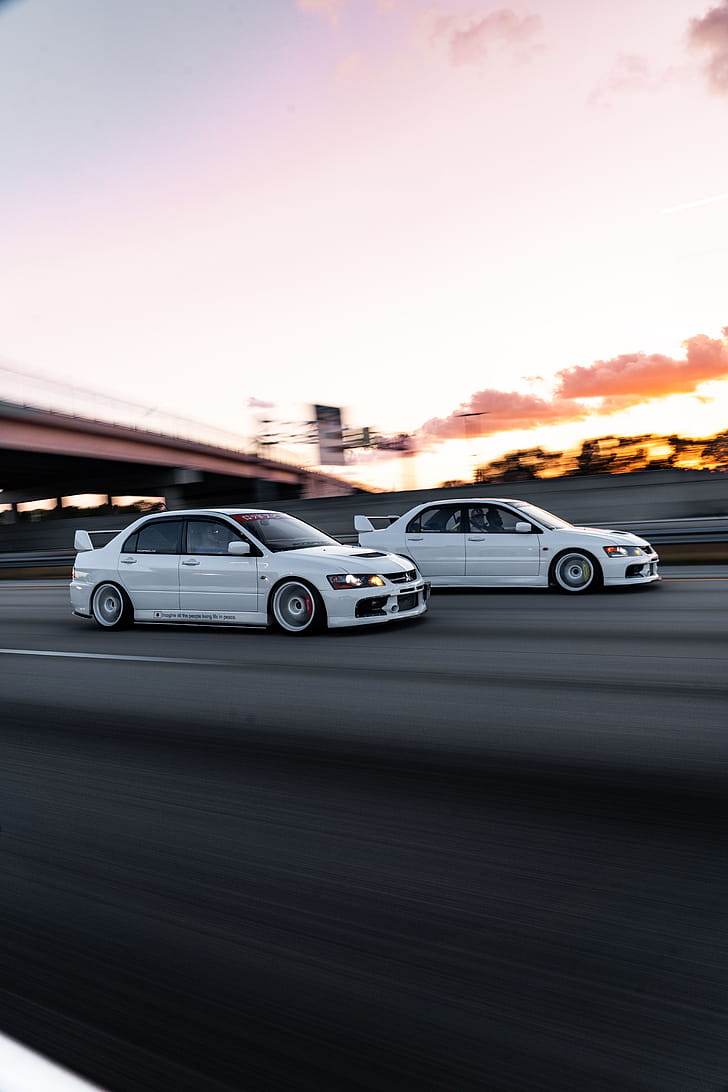 car, Mitsubishi Lancer Evolution IX phone wallpaper