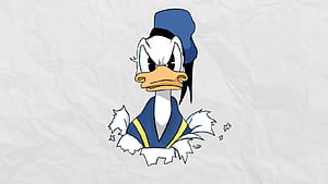 Donald Duck, Angry expression, wallpaper