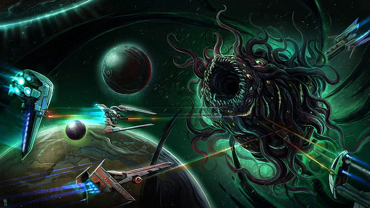 Alien Menace: Sci-Fi  Galactic Showdown, Sci Fi, alien wallpaper