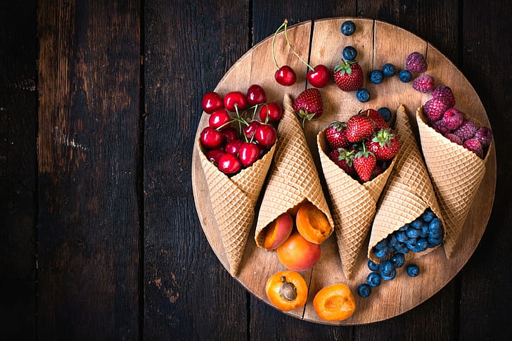 Vibrant fruit cones, Captivating  ry, Stunning wallpaper