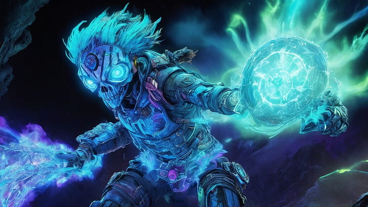 Diffuse Hallucinatory Creature, creature, glow, dead, energy wallpaper