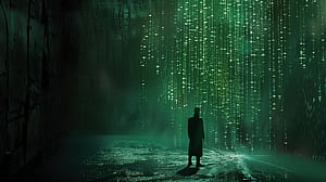 Matrix Code Deluge, The Matrix wallpaper