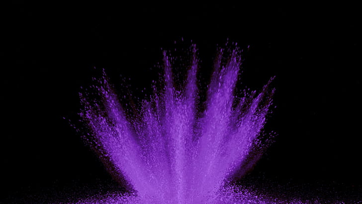 Purple powder exploding, Slow motion shot wallpaper