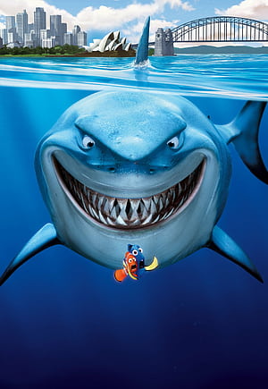 Bruce, Finding Nemo phone wallpaper