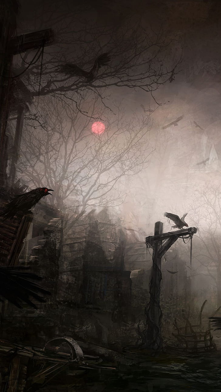 Diablo III, Gothic Art phone wallpaper