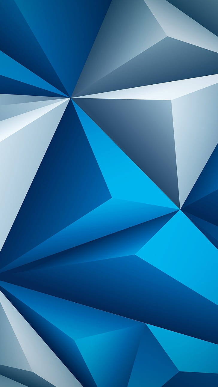 Abstract triangle, 3D abstract, Multidimensional shape, Visual impact phone wallpaper