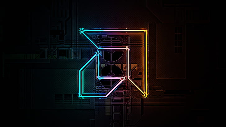 AMD, Neon wallpaper