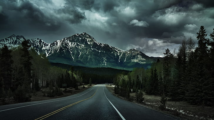 Mountain, Highway wallpaper
