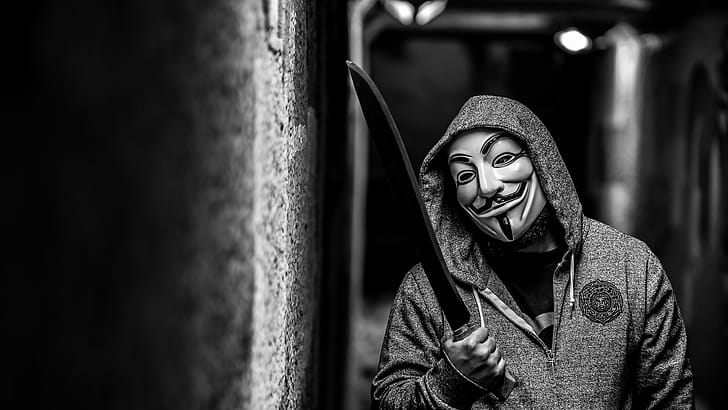 Anonymus Mask, anonymus, hacker, computer wallpaper