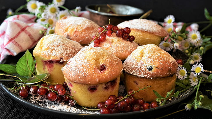 Redcurrant, Muffins wallpaper