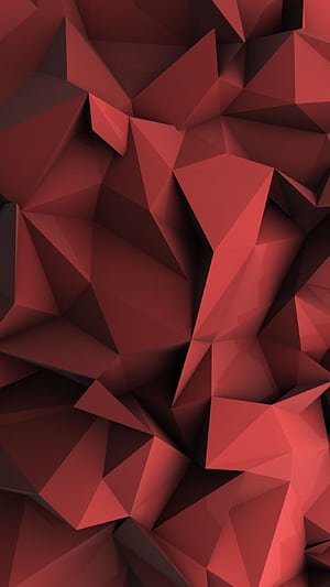 Red geometric, phone wallpaper
