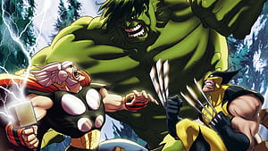 Hulk vs Legends —   Showdown wallpaper