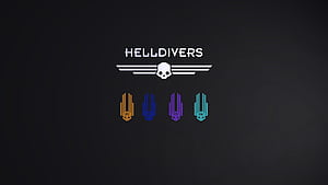 Helldivers Game Logo, video game, Helldivers wallpaper