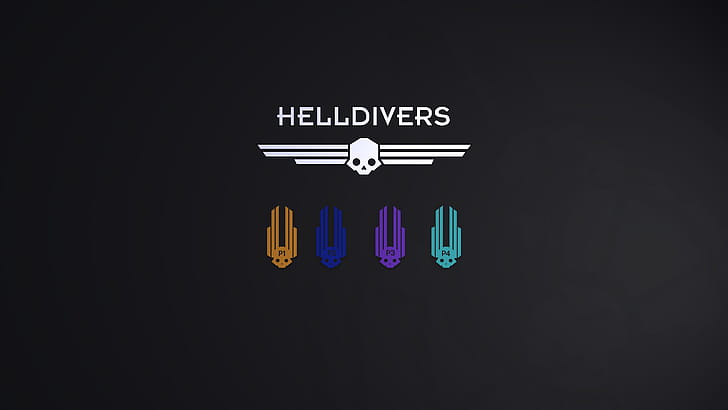 Helldivers Game Logo, video game, Helldivers wallpaper