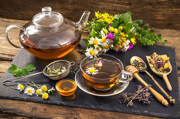 Herbal tea, Teapots wallpaper