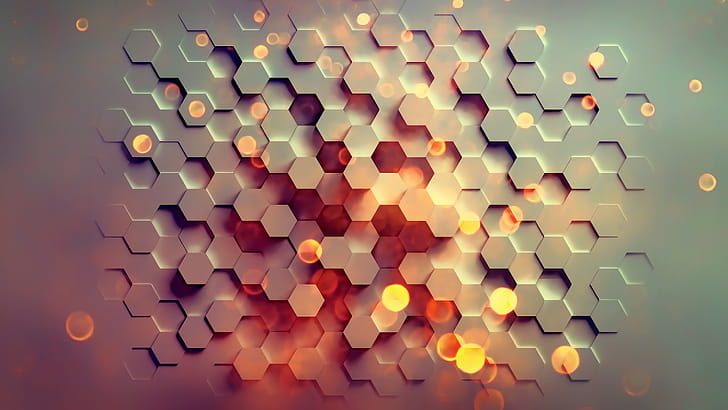 Pentagons, Geometry wallpaper