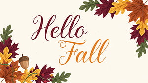 Hello Fall —   Autumn Leaf wallpaper