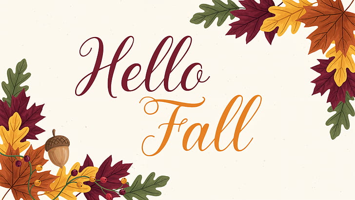 Hello Fall —   Autumn Leaf wallpaper