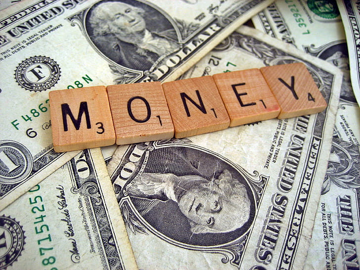 US dollars, Scrabble wallpaper