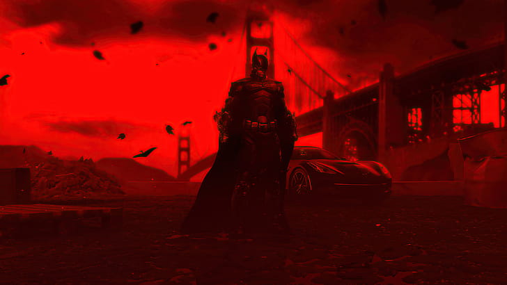 BATMAN RED wallpaper