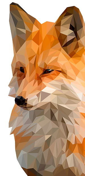 Fox, Facets phone wallpaper
